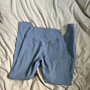 light blue leggings